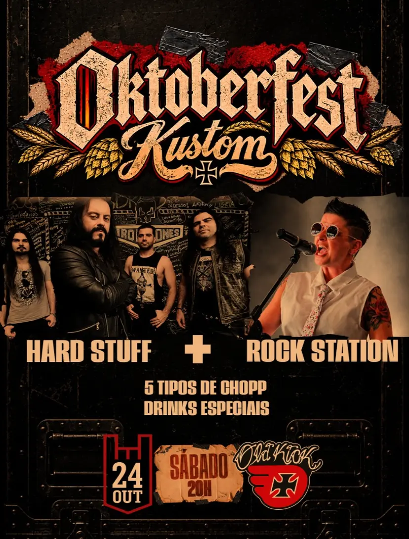 Flyer de Rock Station e Hardstuff