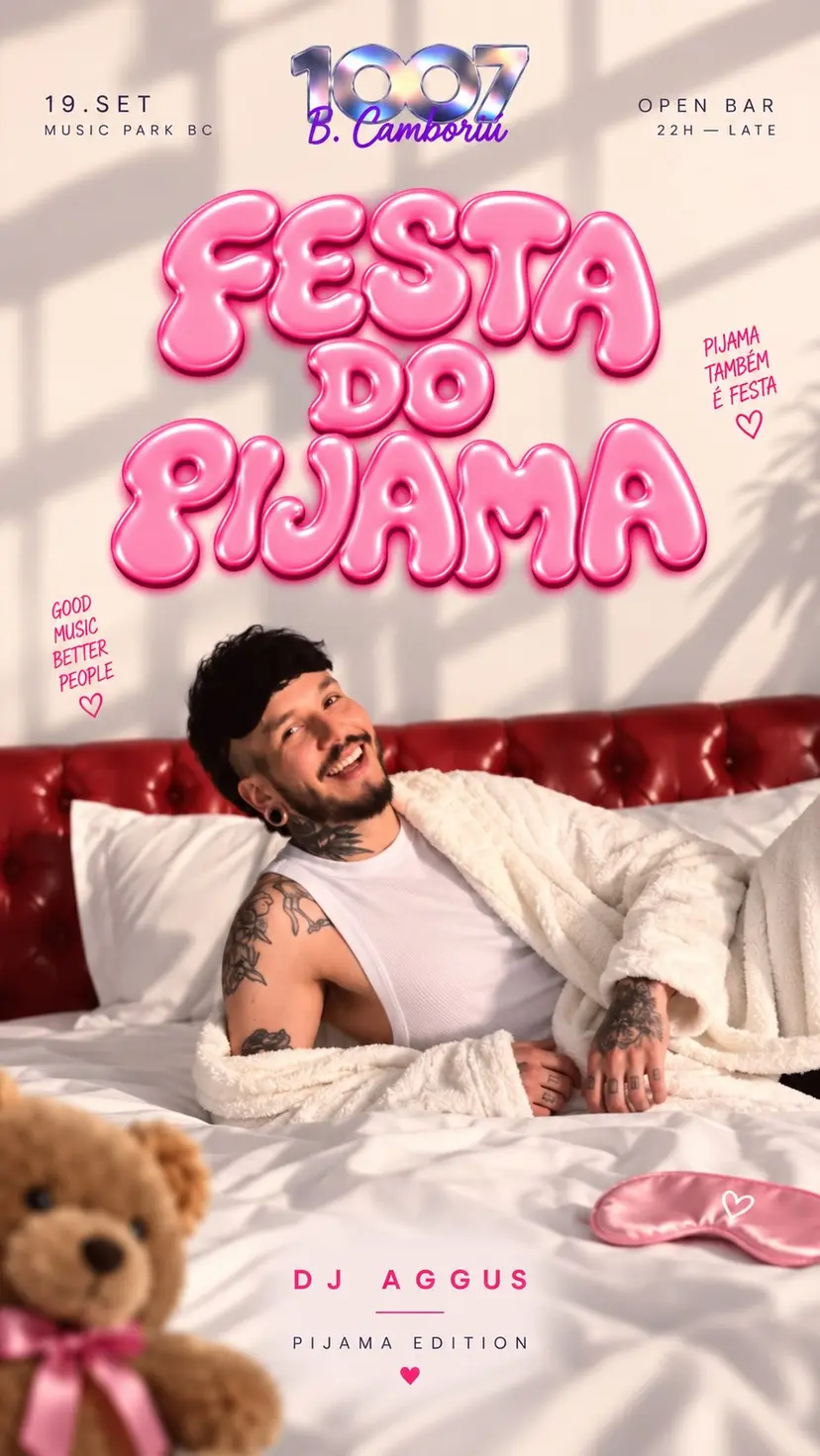 Flyer de Dj Aggus, E D D U, Lizza, Keray e mais 2 artistas