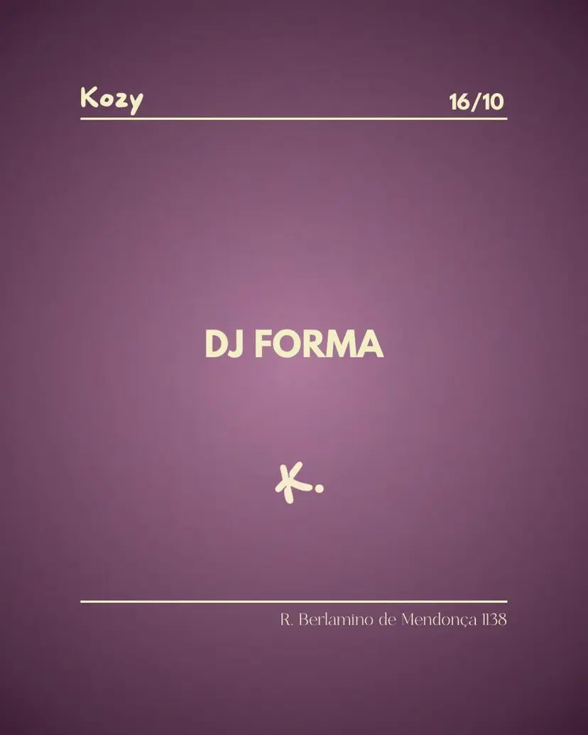 Flyer de DJ FORMA